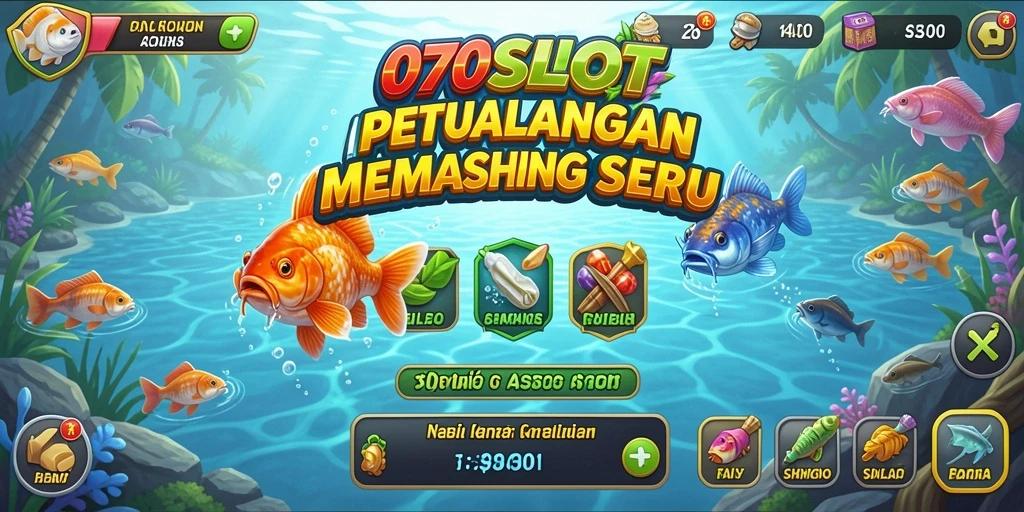 Tampilan menakjubkan saat menangkap ikan di 070SLOT.