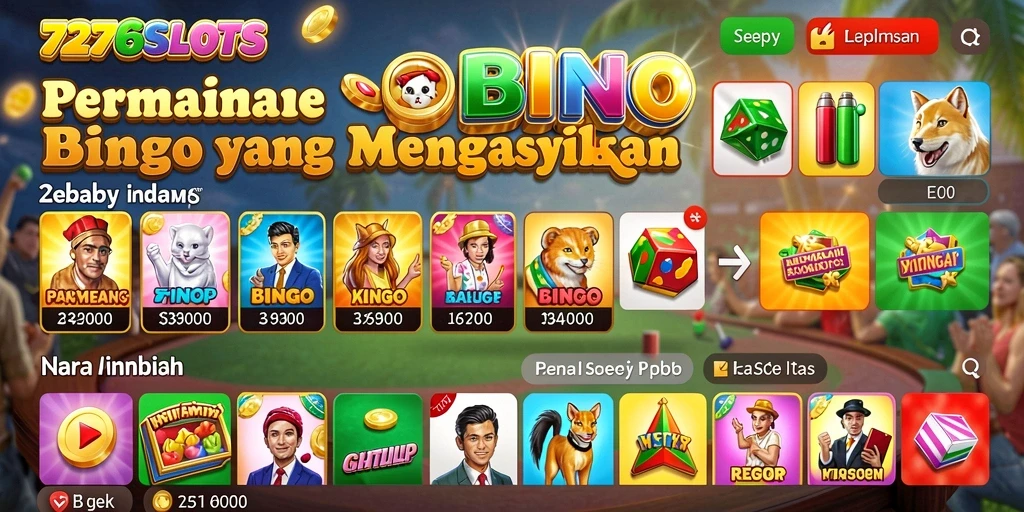 Gameplay seru Bingo di 7276SLOTS dengan grafis menawan.