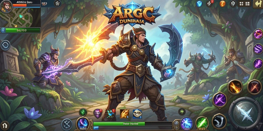 Screenshot menampilkan pertarungan epik dalam game ARPG yang mendebarkan.