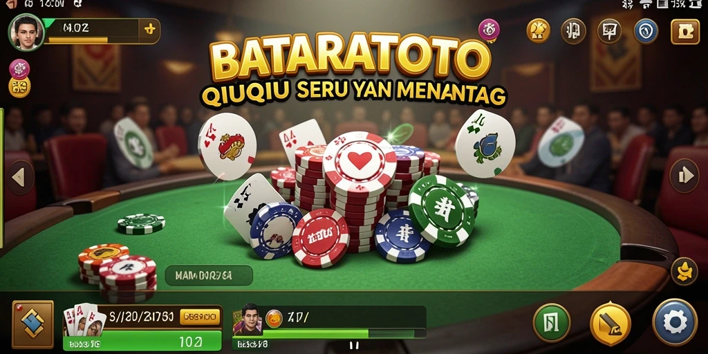 Tangkapan layar utama BATARATOTO menampilkan aksinya yang mengasyikkan dalam permainan QiuQiu.