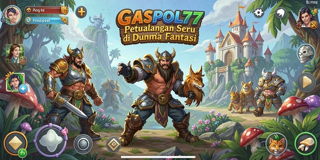 Screenshot menampilkan aksi mendebarkan dalam gameplay GASPOL77.