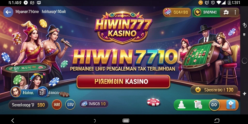 Screenshot utama HIWIN777 menunjukkan gameplay seru dengan grafis menakjubkan.