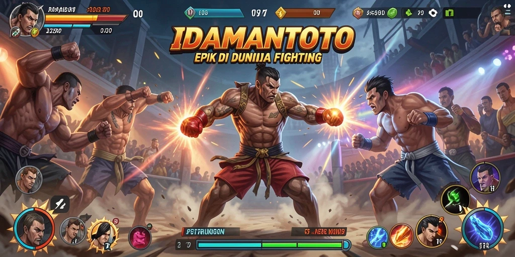 Tampilan aksi menegangkan di IDAMANTOTO saat bertarung.