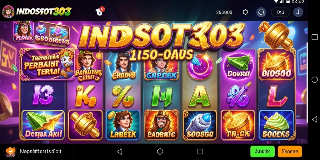 Tampilan menarik dari gameplay Slot di INDOSLOT303 yang penuh warna.