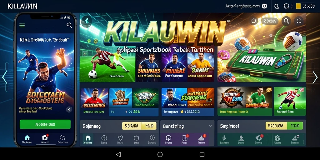 Tampilan gameplay menarik dalam aplikasi Sportsbook KILAUWIN.