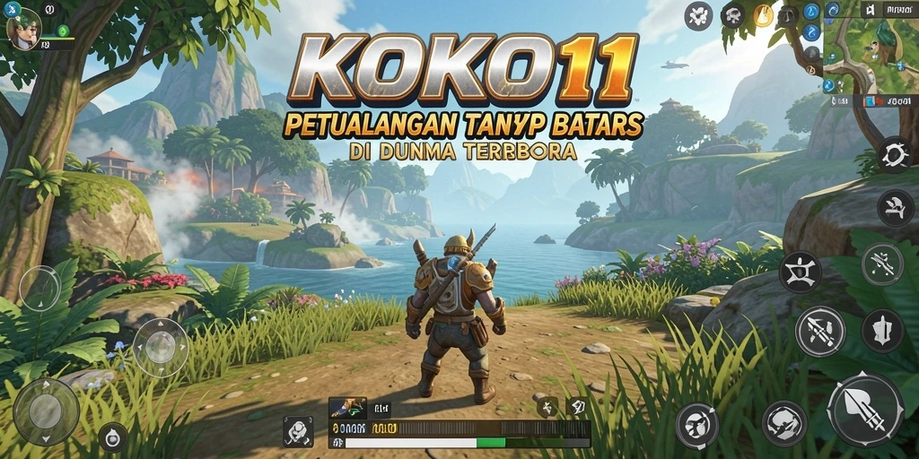 Tampilan gameplay KOKO11 di dunia terbuka yang memukau.