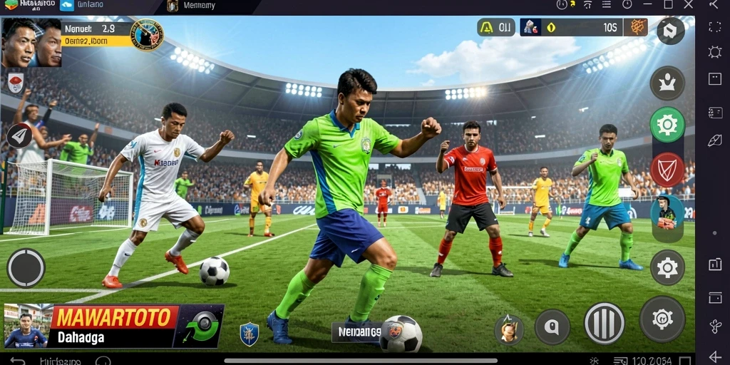 Tampilan menarik dari gameplay MAWARTOTO yang penuh aksi olahraga.