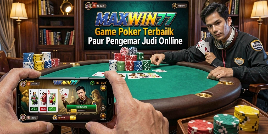 Tampilan screenshot dari gameplay Poker yang seru dan menarik.