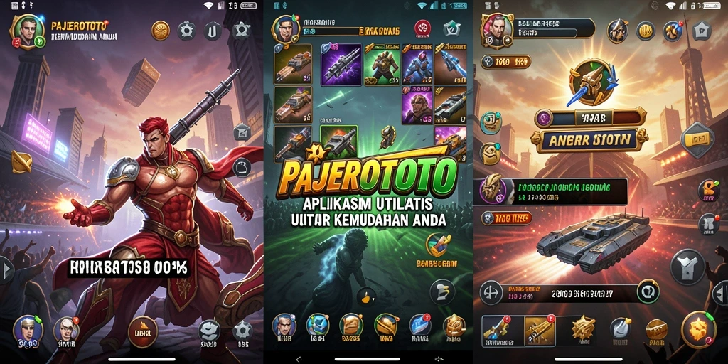 Tampilan antarmuka pengguna PAJEROTOTO yang bersih dan fungsional.