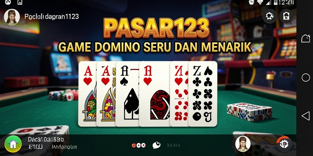 Tampilan gameplay seru di PASAR123 dengan berbagai fitur domino.