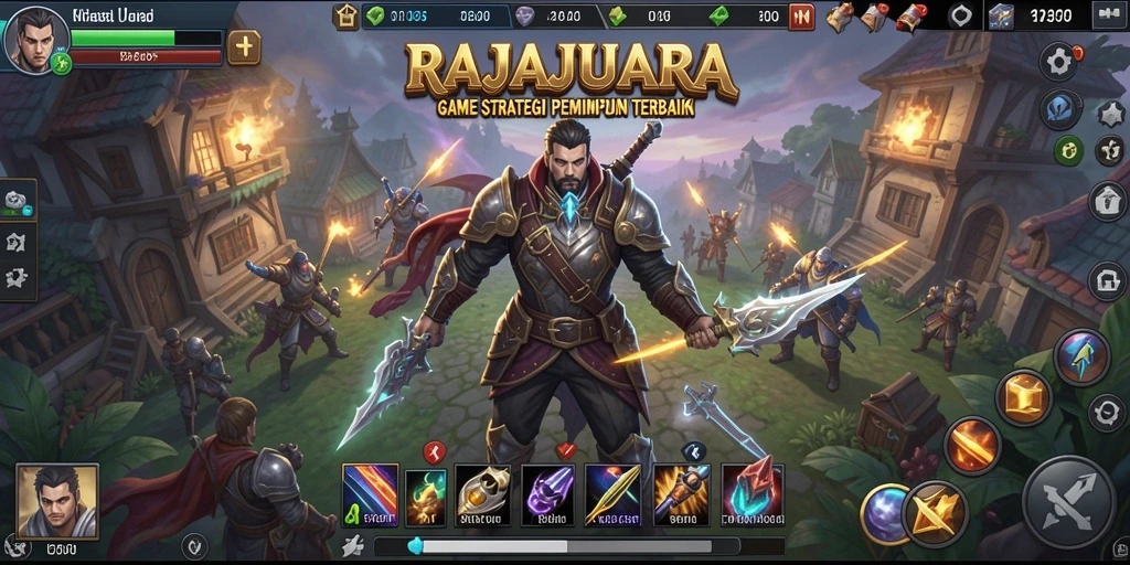 Tampilan gameplay RAJAJUARA yang mendebarkan dan penuh strategi.