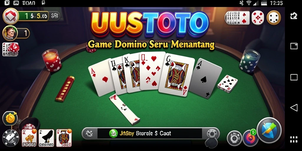 Tampilan gameplay domino yang seru dan interaktif.